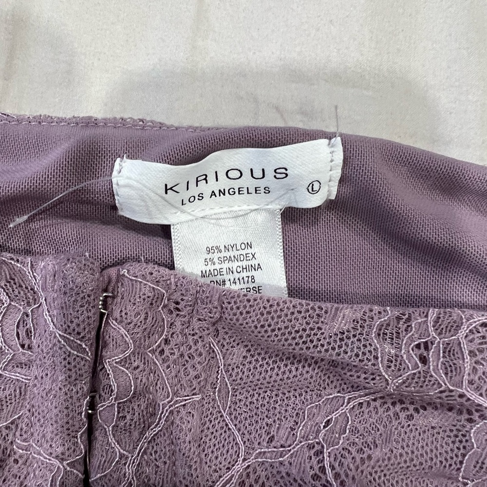 Purple Lace Blouse with Intricate Detailing